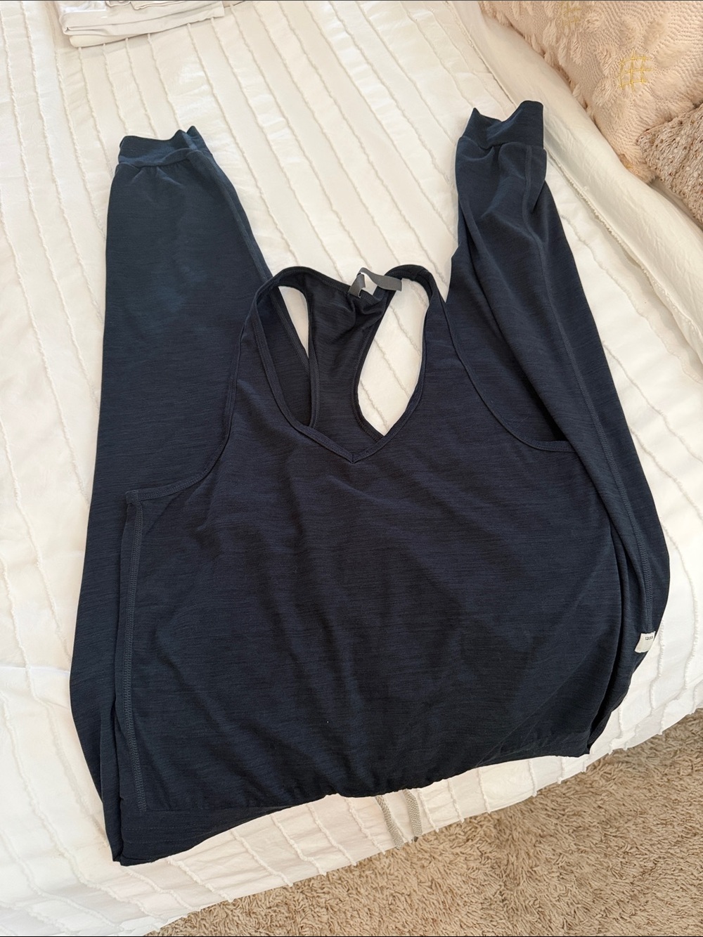 Vuori Navy Racerback Jumpsuit